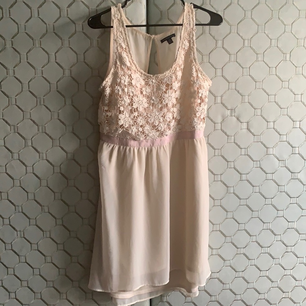 American eagle medium dusty pink dress